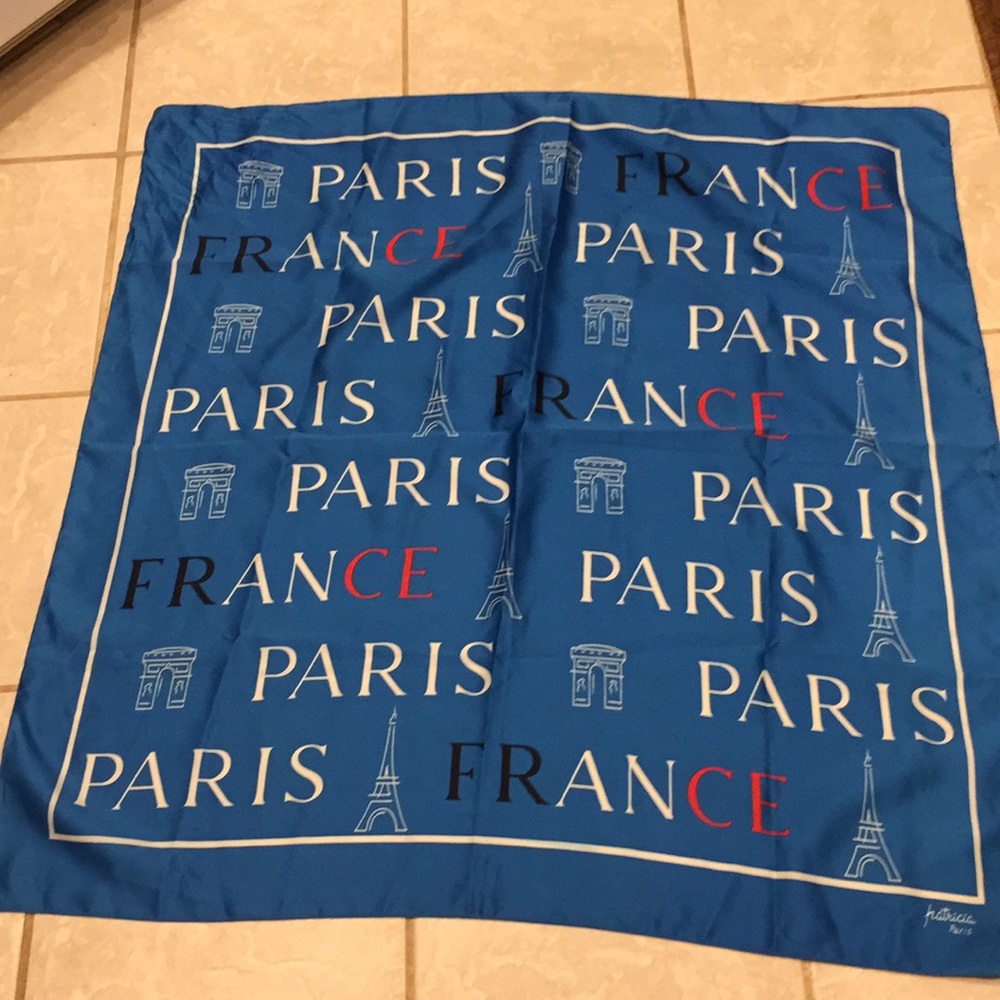 Vintage Patricia Paris Designer Scarf Souvenir